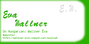 eva wallner business card